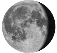 Moon on Krishna Paksha Dwitiya