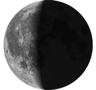 Moon on Krishna Paksha Navami